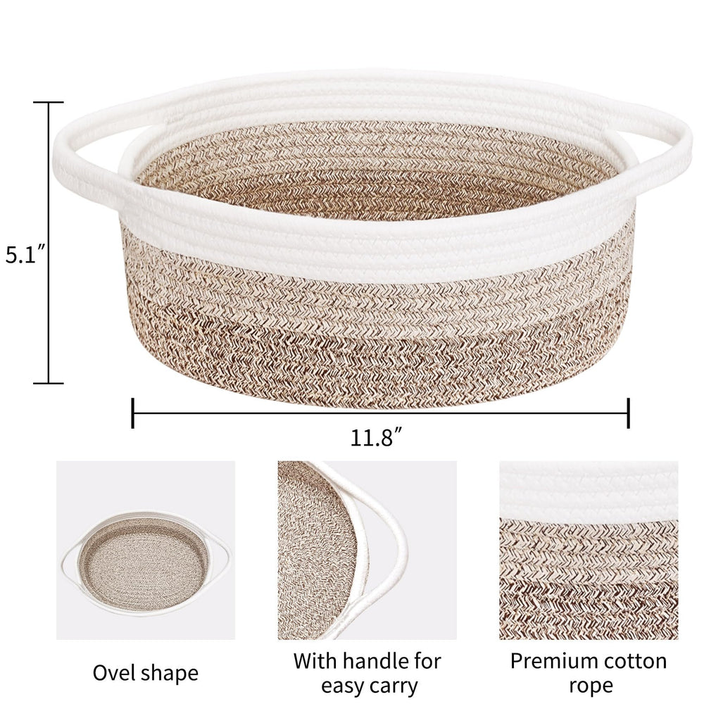 ABenkle rope-woven storage basket highlights durability and natural texture for home organization.