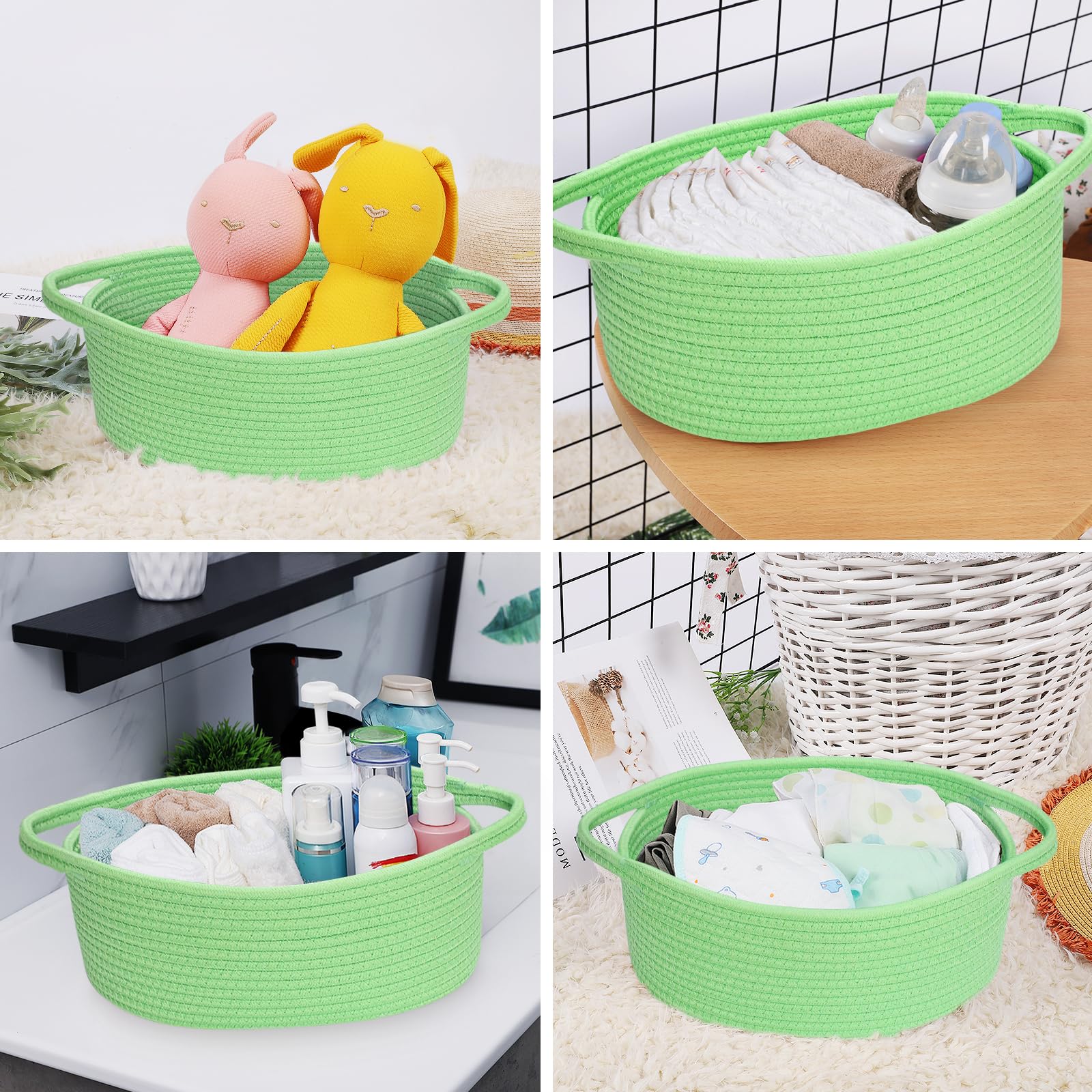 ABenkle shelf storage bin adds stylish organization to any room.
