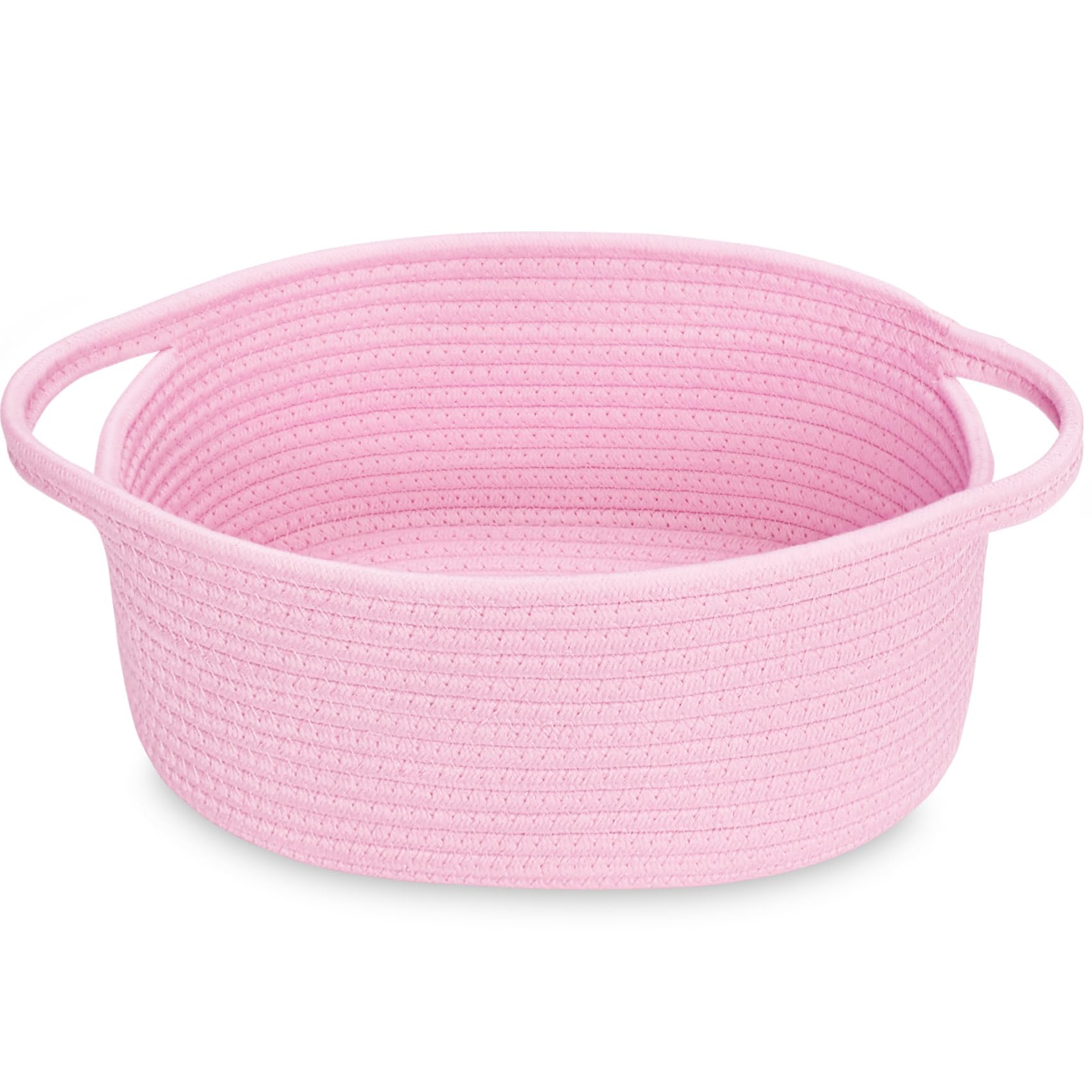 ABenkle Small Basket front view, compact storage on shelves for tidy spaces