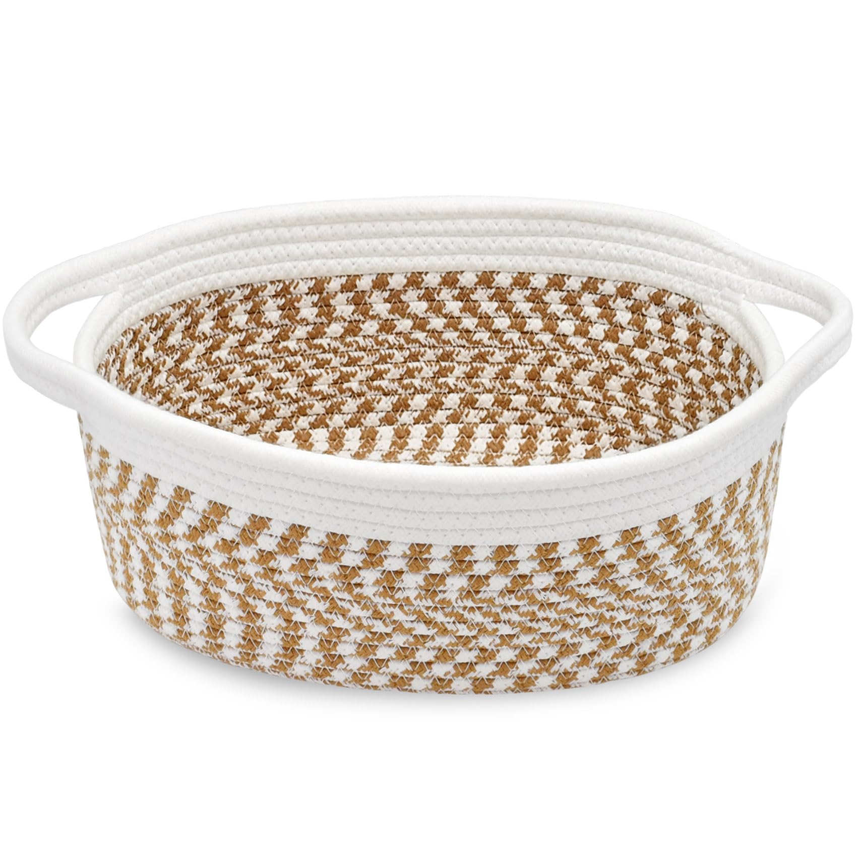 ABenkle small basket front view for tidy storage and decorative display
