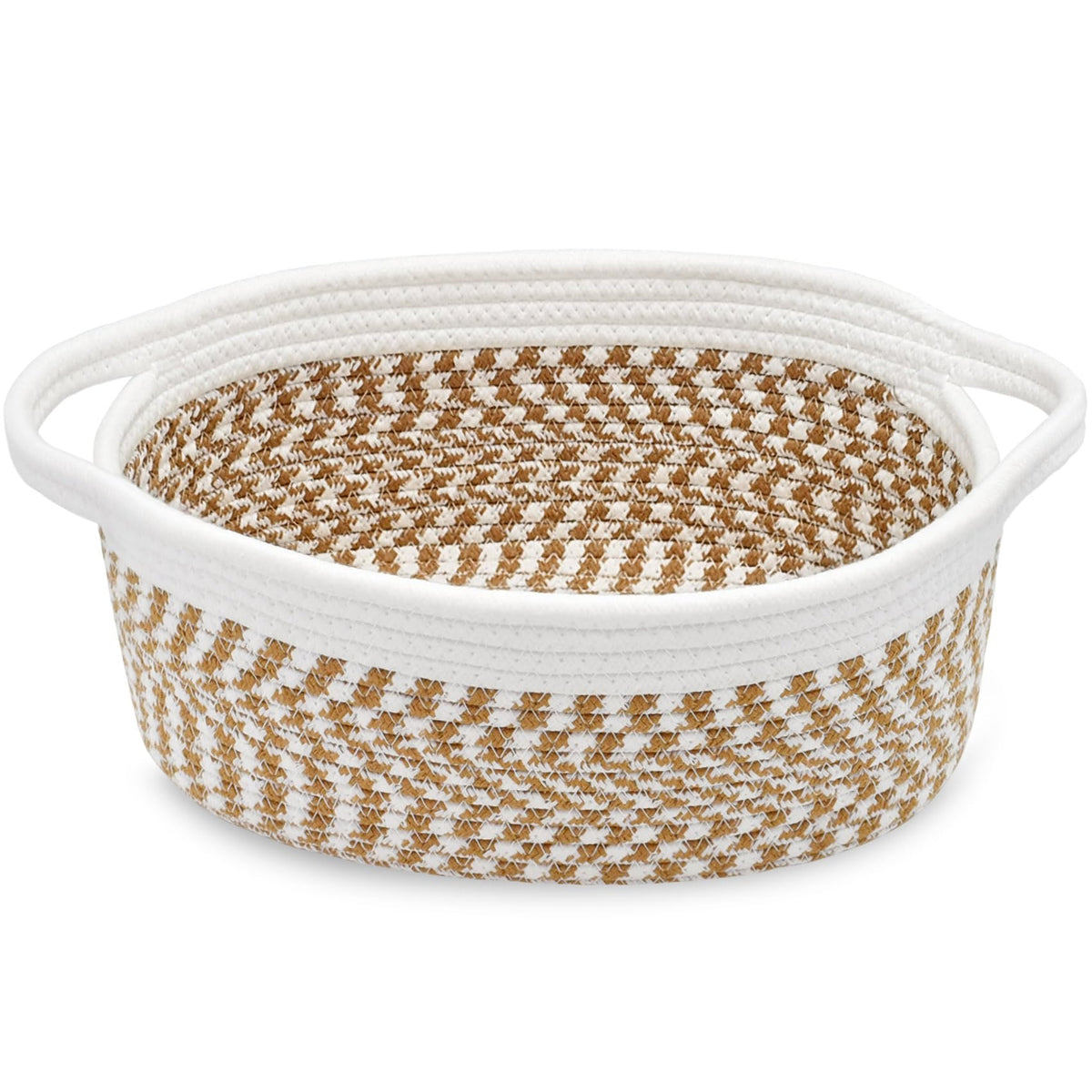 ABenkle small basket front view for tidy storage and decorative display