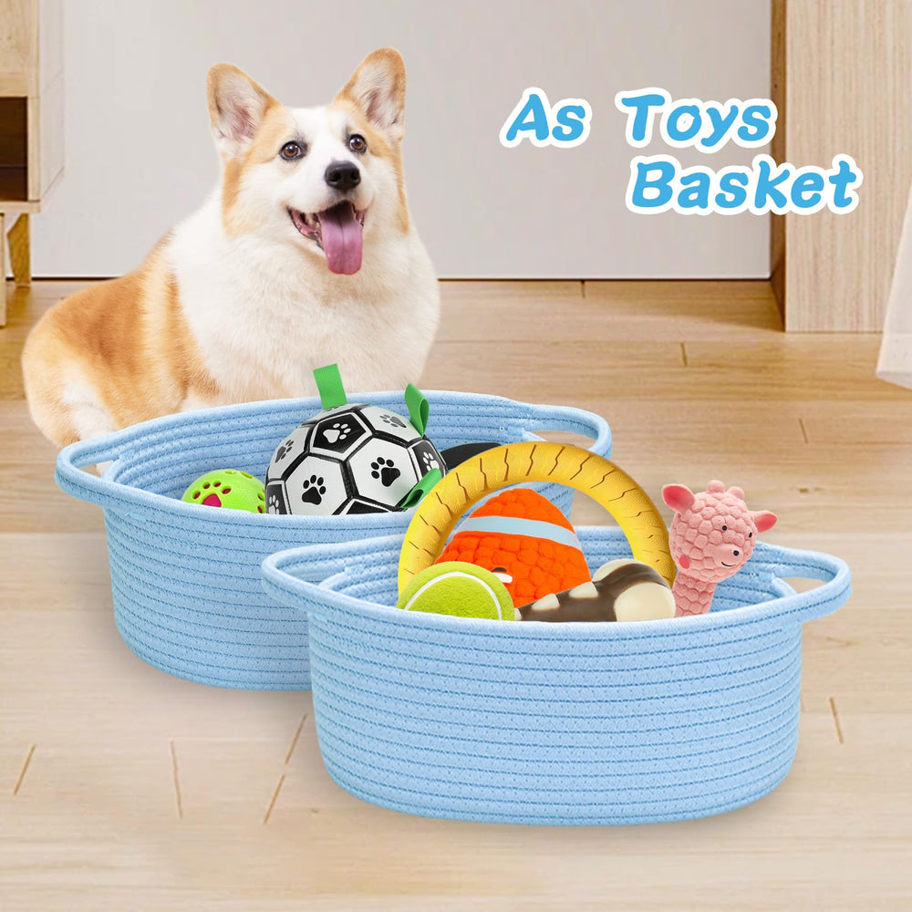 ABenkle boho rope detail basket adds warm decor to shelves and dressers