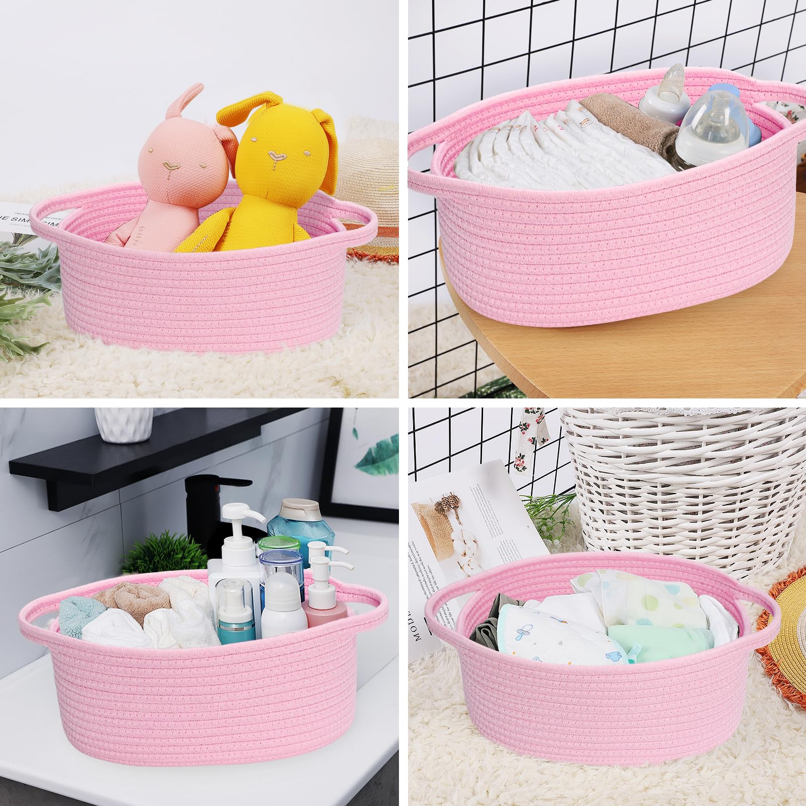 ABenkle Small Basket is pet-friendly, safe for dog and cat areas