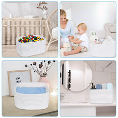ABenkle small basket drawer organization illustrates easy access and decluttered shelves