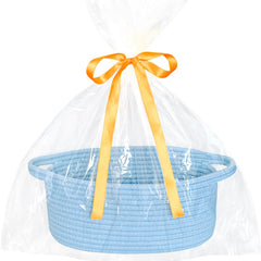 ABenkle small basket with gift bags and ribbons ready for gifting and display