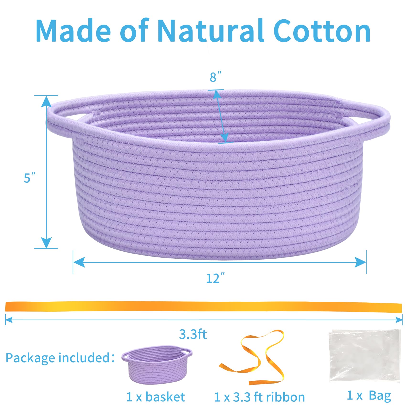 ABenkle small basket packaging showing ribbon for ready gifting.