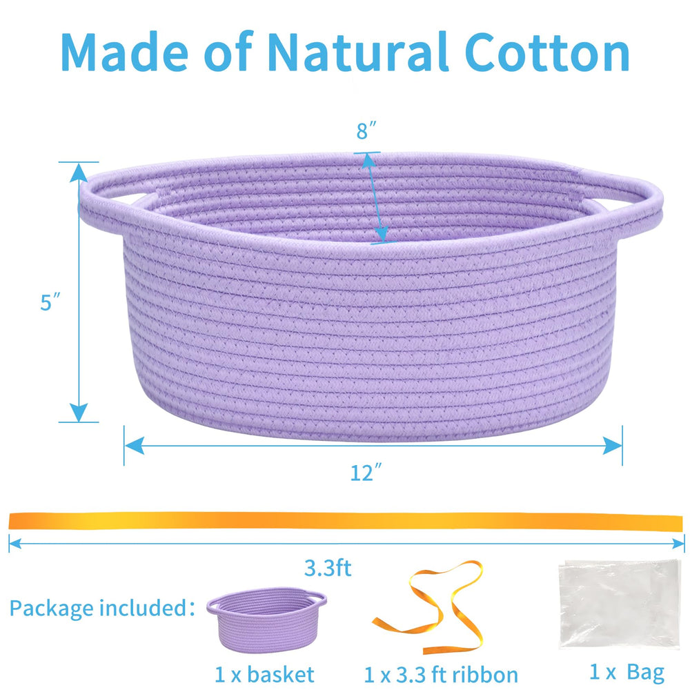ABenkle small basket packaging showing ribbon for ready gifting.