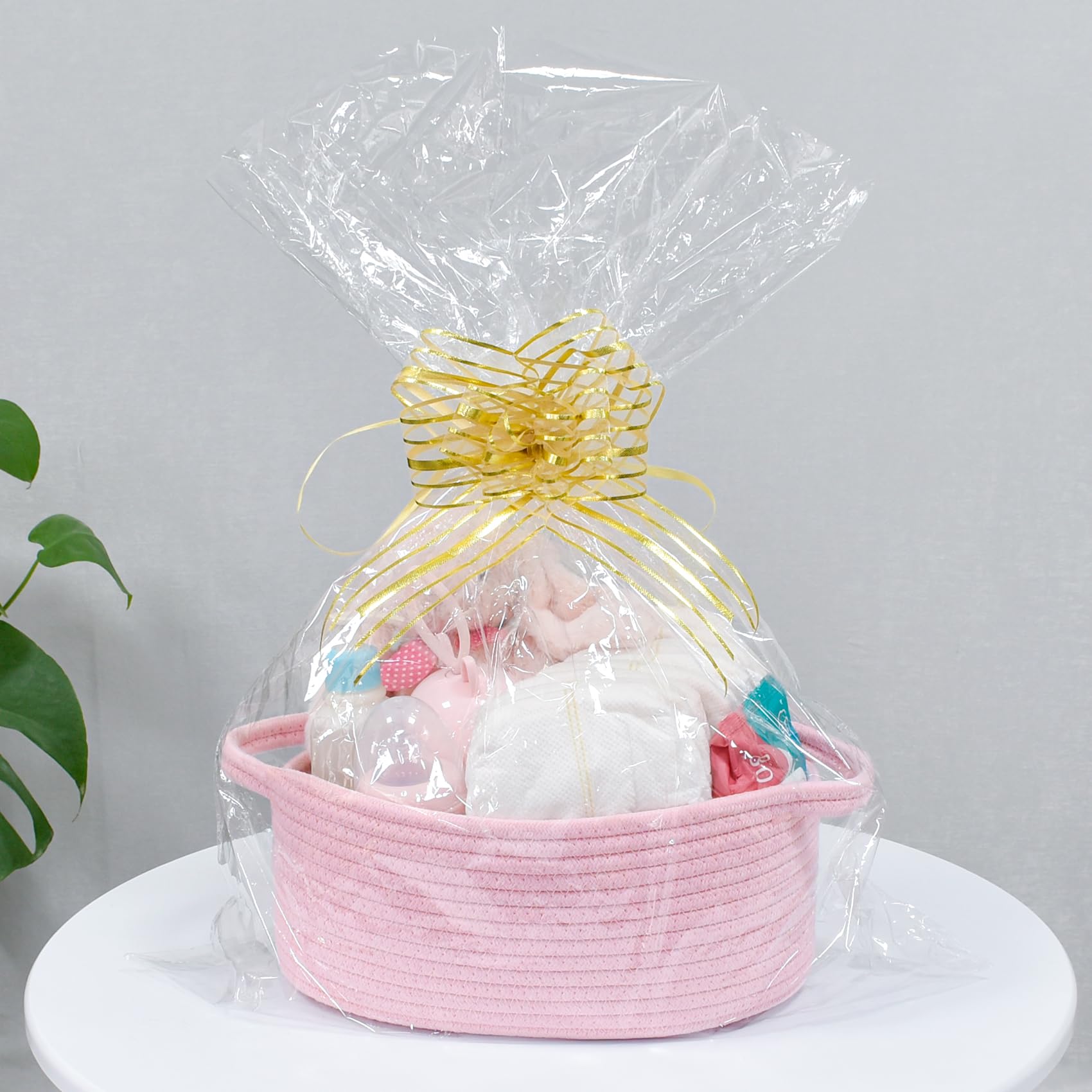 ABenkle Small Basket gift presentation in All Pink color