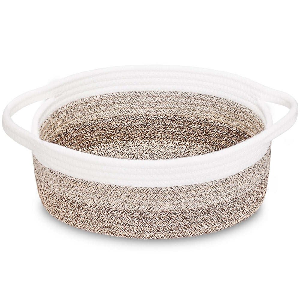 ABenkle small basket handles 12x8x5 for neat storage and decorative display.