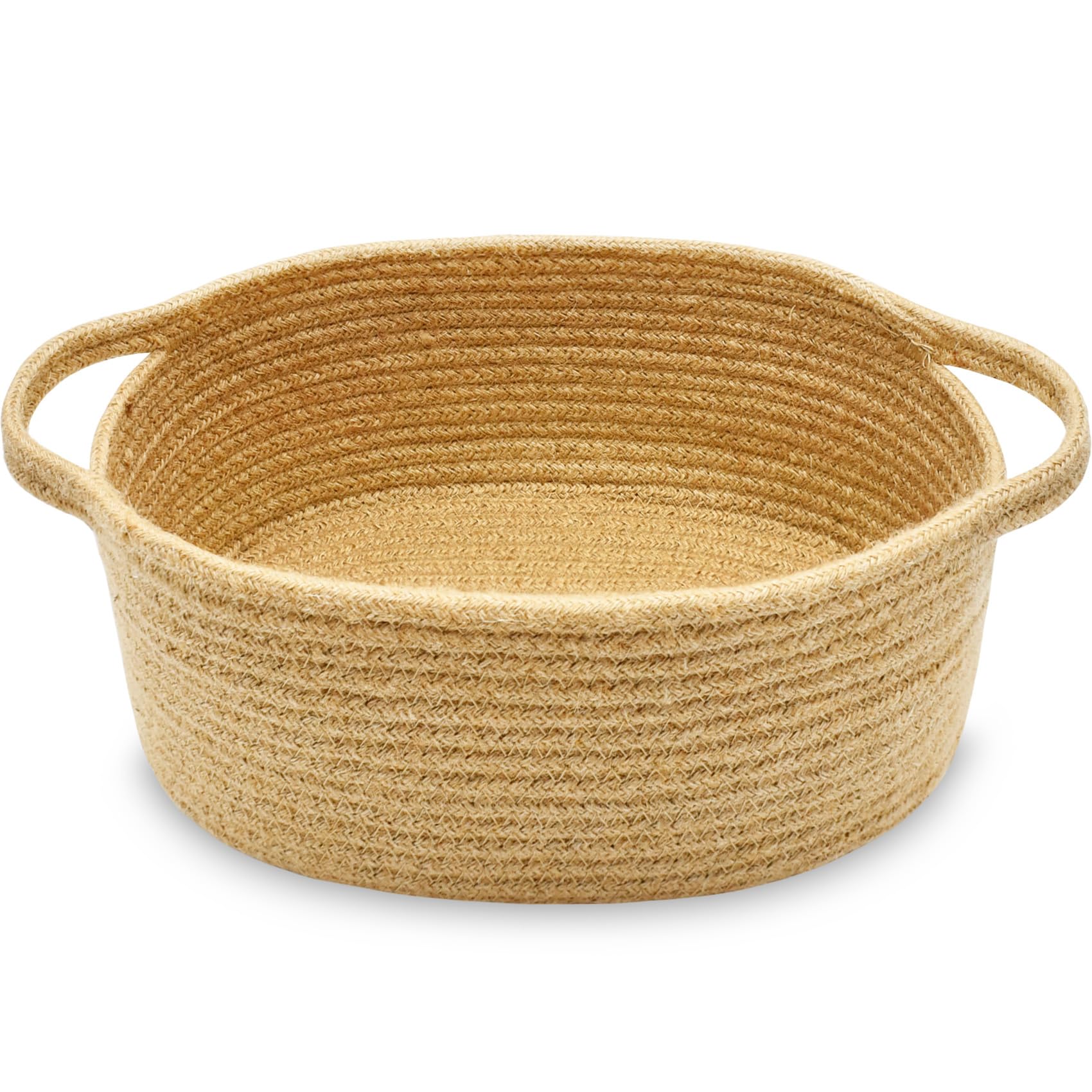 ABenkle small basket handles close-up showing durable rope weave for stylish storage