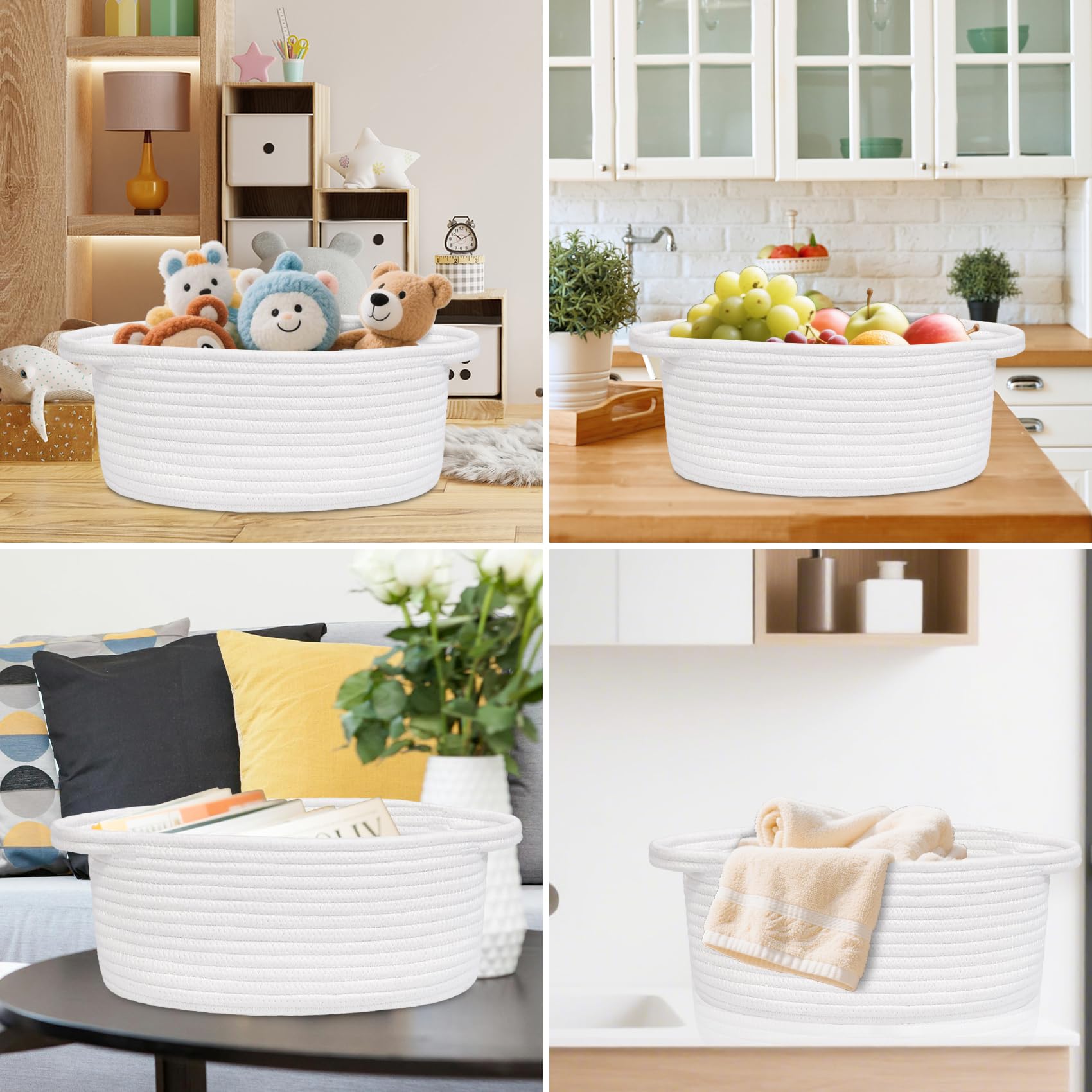 ABenkle small basket used as kitchen organizers for keys and gadgets.
