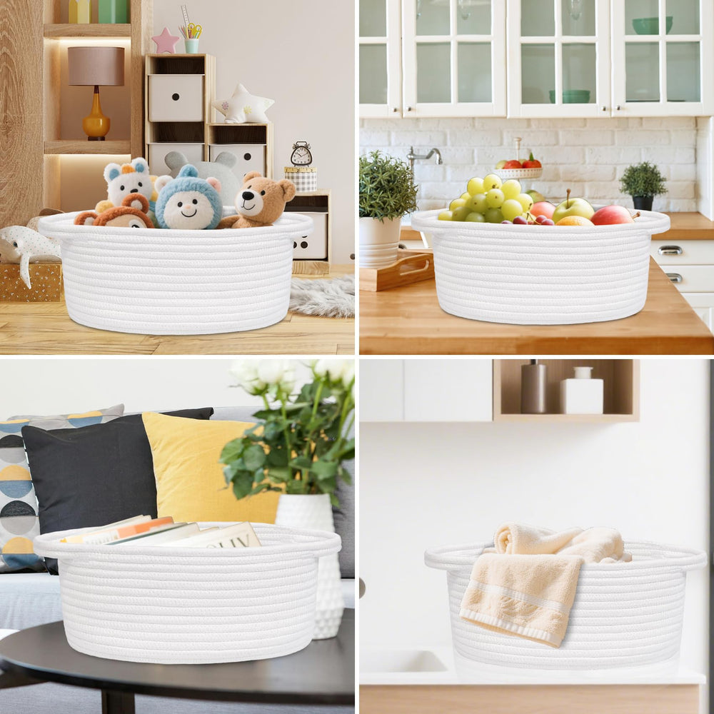 ABenkle small basket used as kitchen organizers for keys and gadgets.