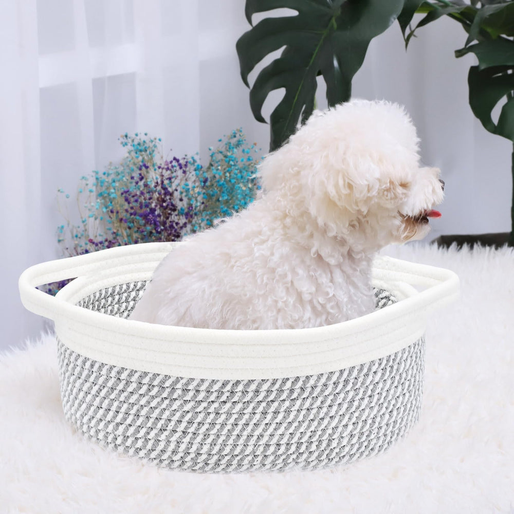 ABenkle basket in nursery decor shows space-saving storage for blankets and toys