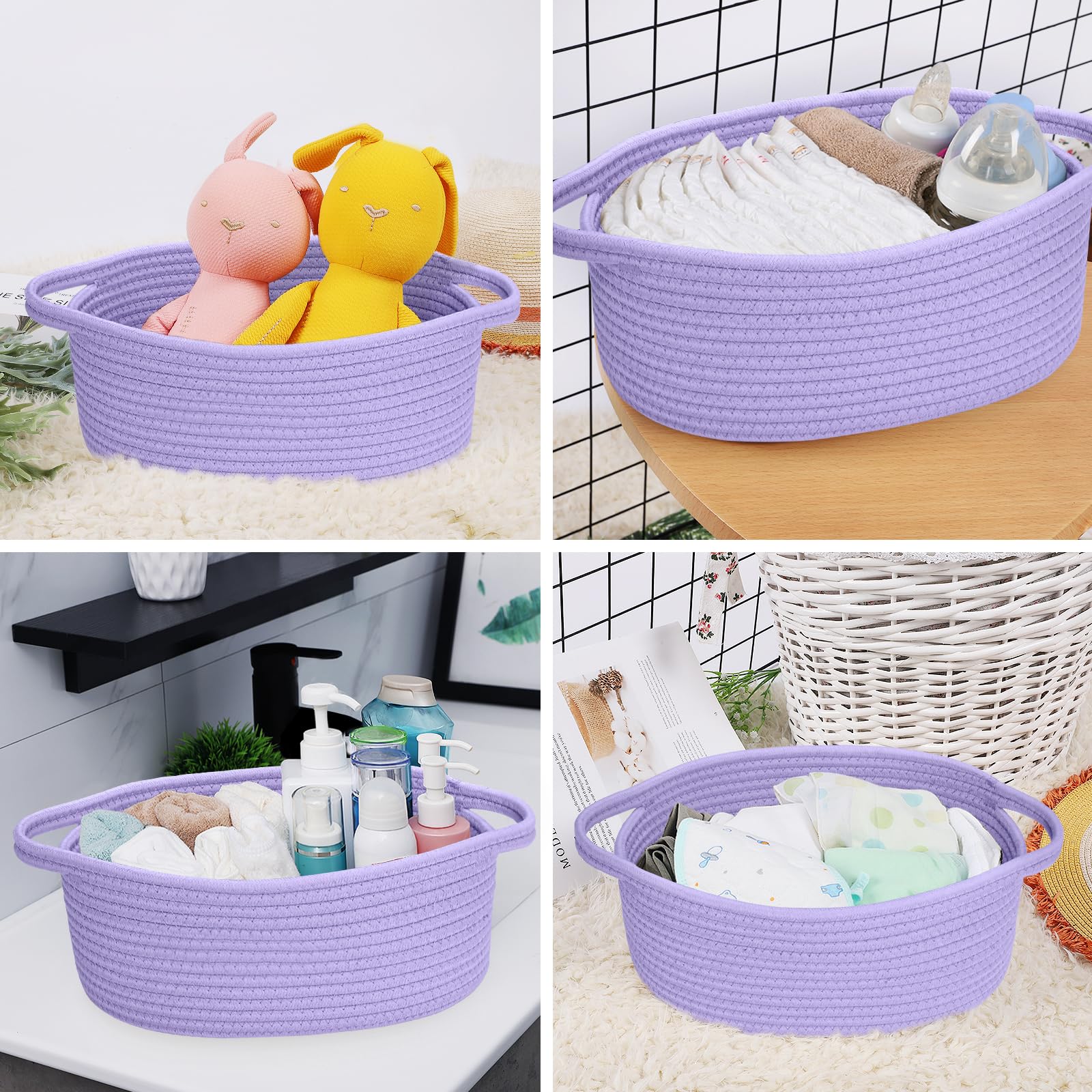ABenkle basket on dresser or shelf adds a clean, modern touch while staying practical.