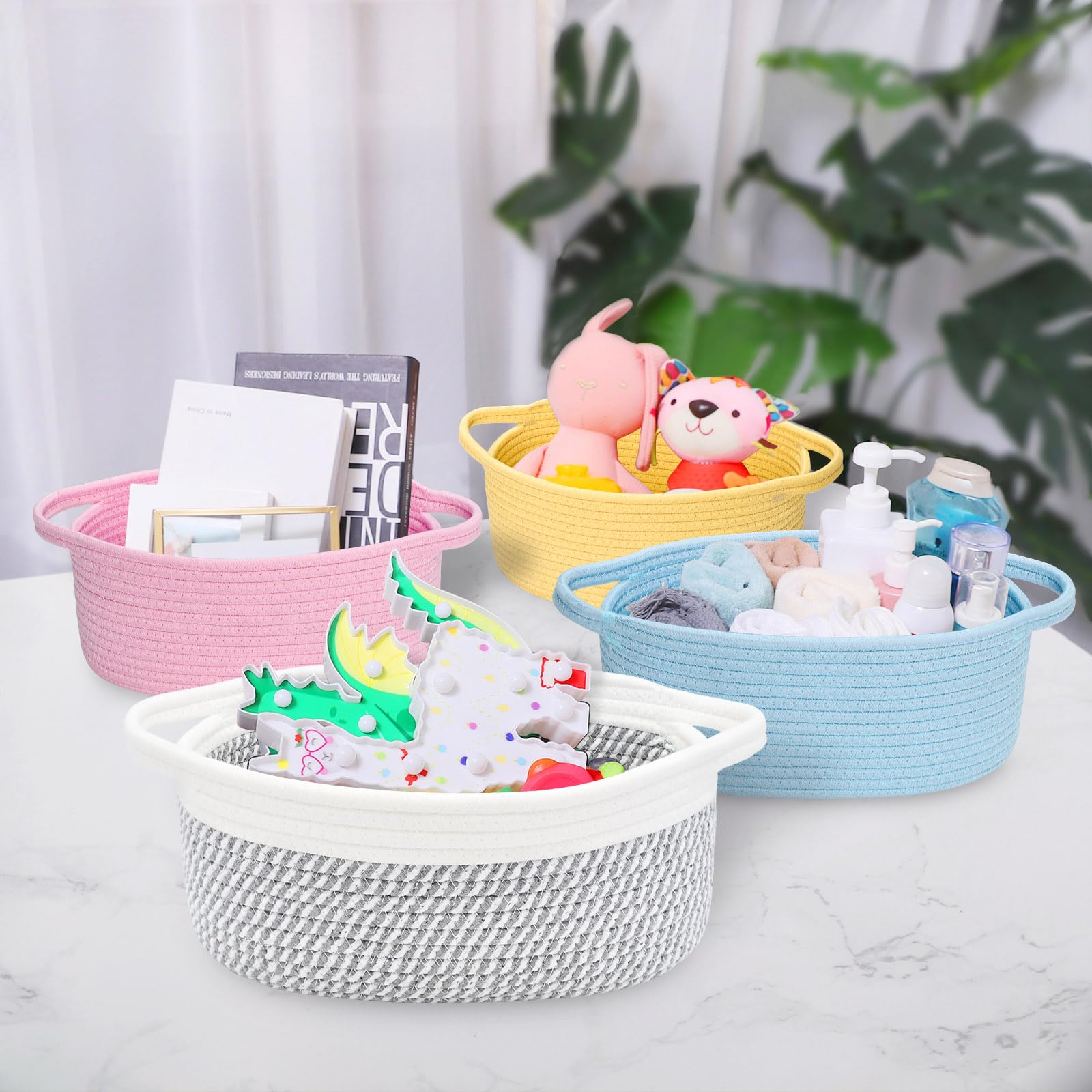 ABenkle basket used as pet toy bin for dogs or cats