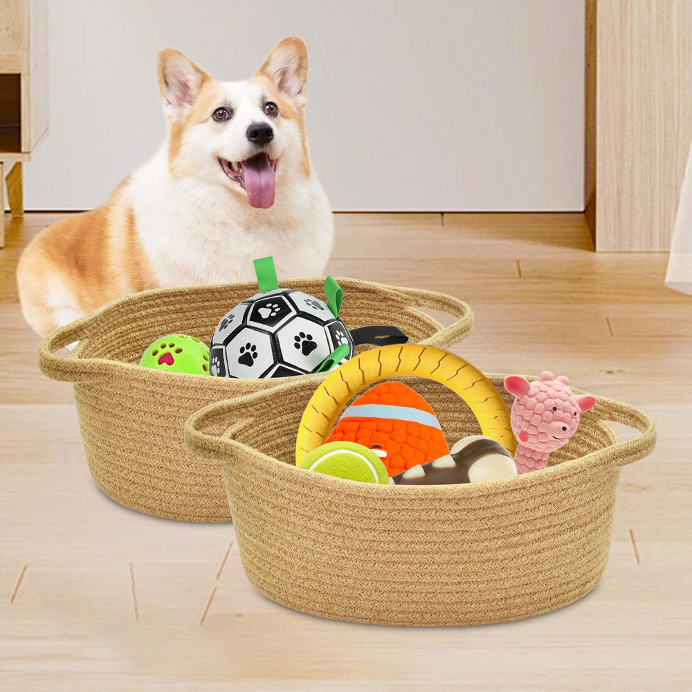 ABenkle small basket used for pet toys storage keeping items tidy