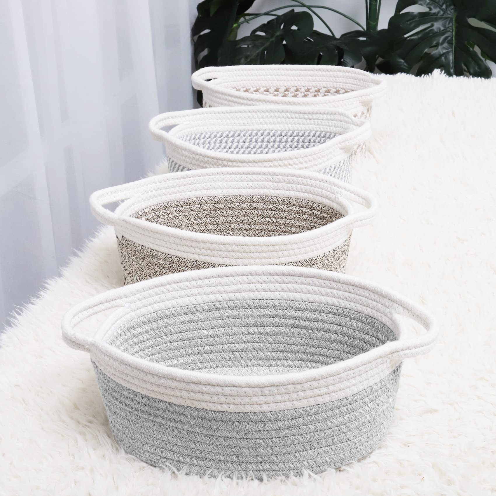 ABenkle small basket for spa essentials keeps items neatly grouped
