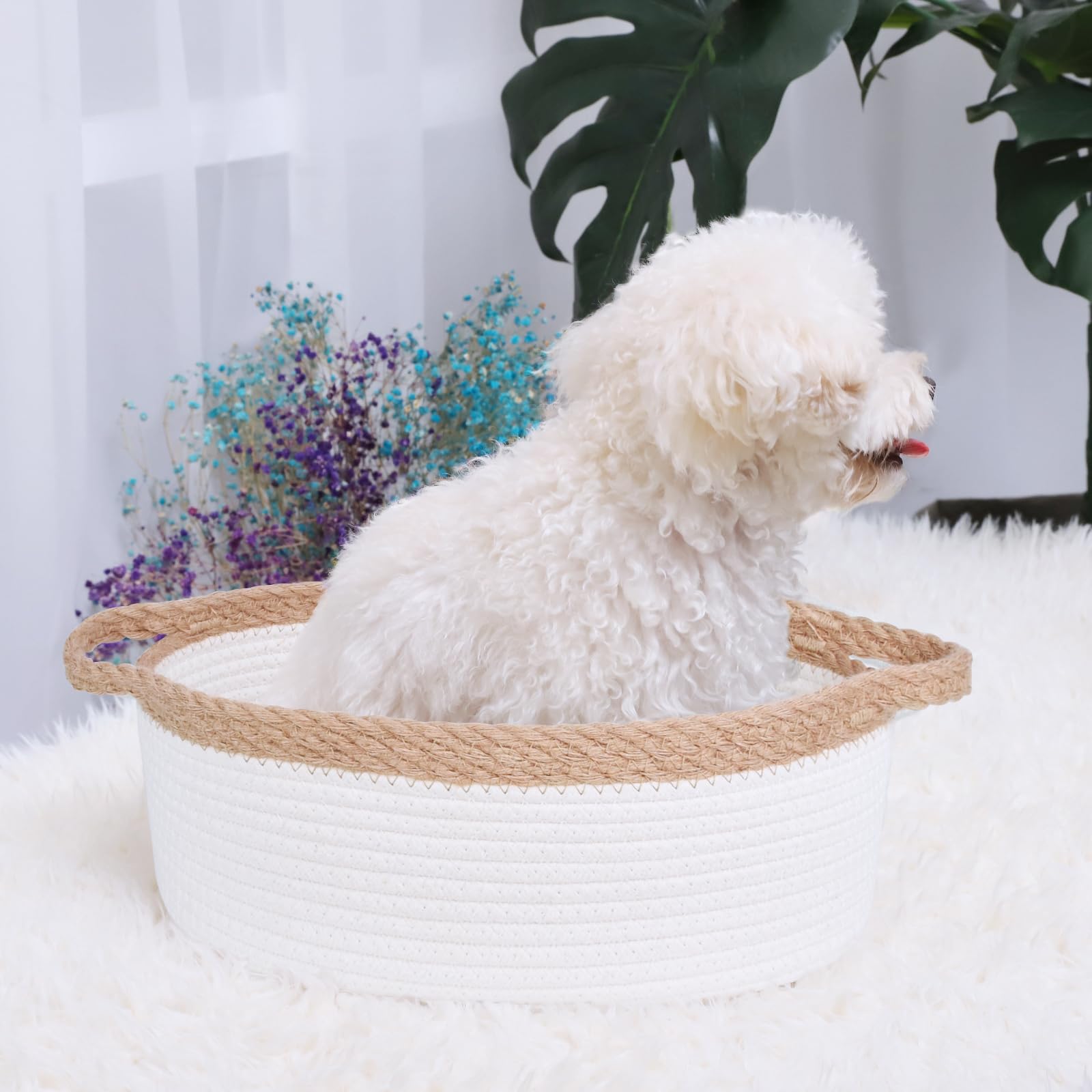ABenkle small basket weave texture showing durable rope material