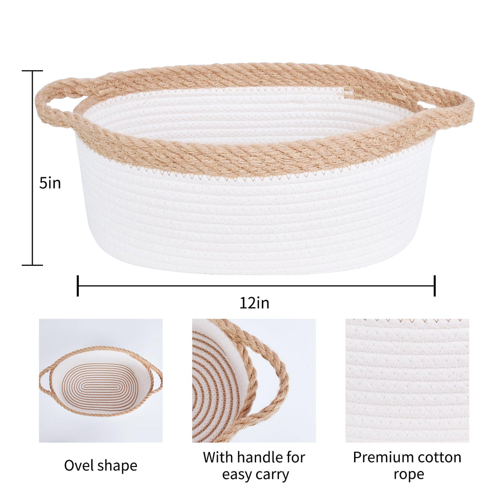 ABenkle small basket with handles close-up of woven handles and natural texture