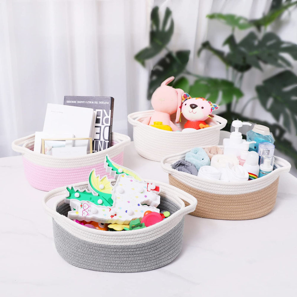 ABenkle basket with toy showcases versatile kids space storage