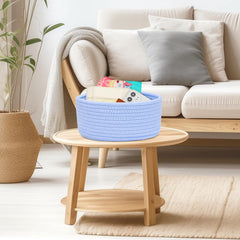 ABenkle small round basket on desk tidy for pencils and cosmetics