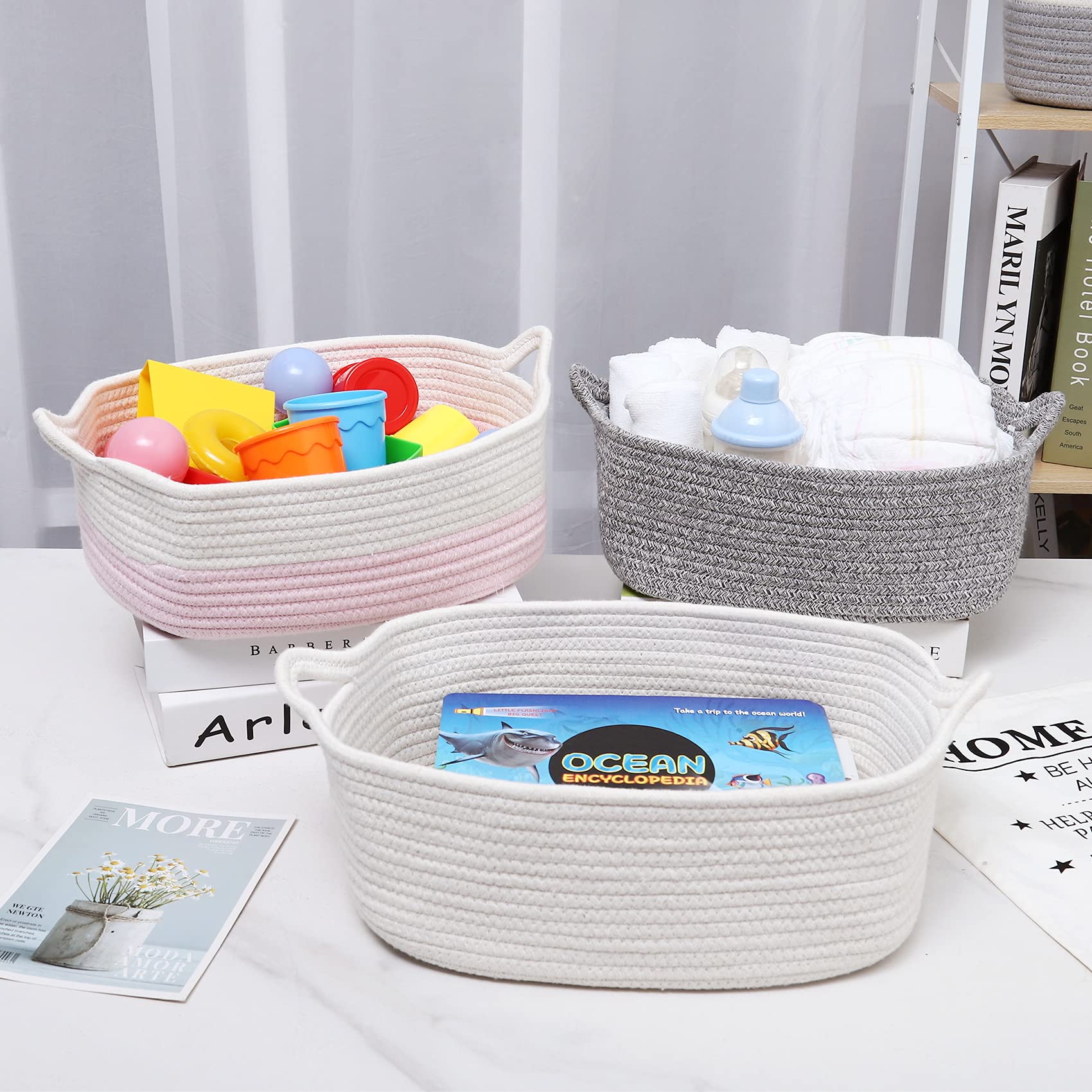 ABenkle cotton rope texture close-up emphasizing safe, soft material for kids.