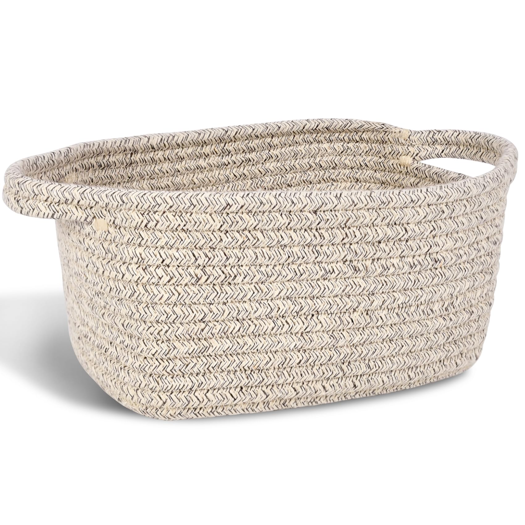 ABenkle small-storage-basket left view; compact organizer for small items
