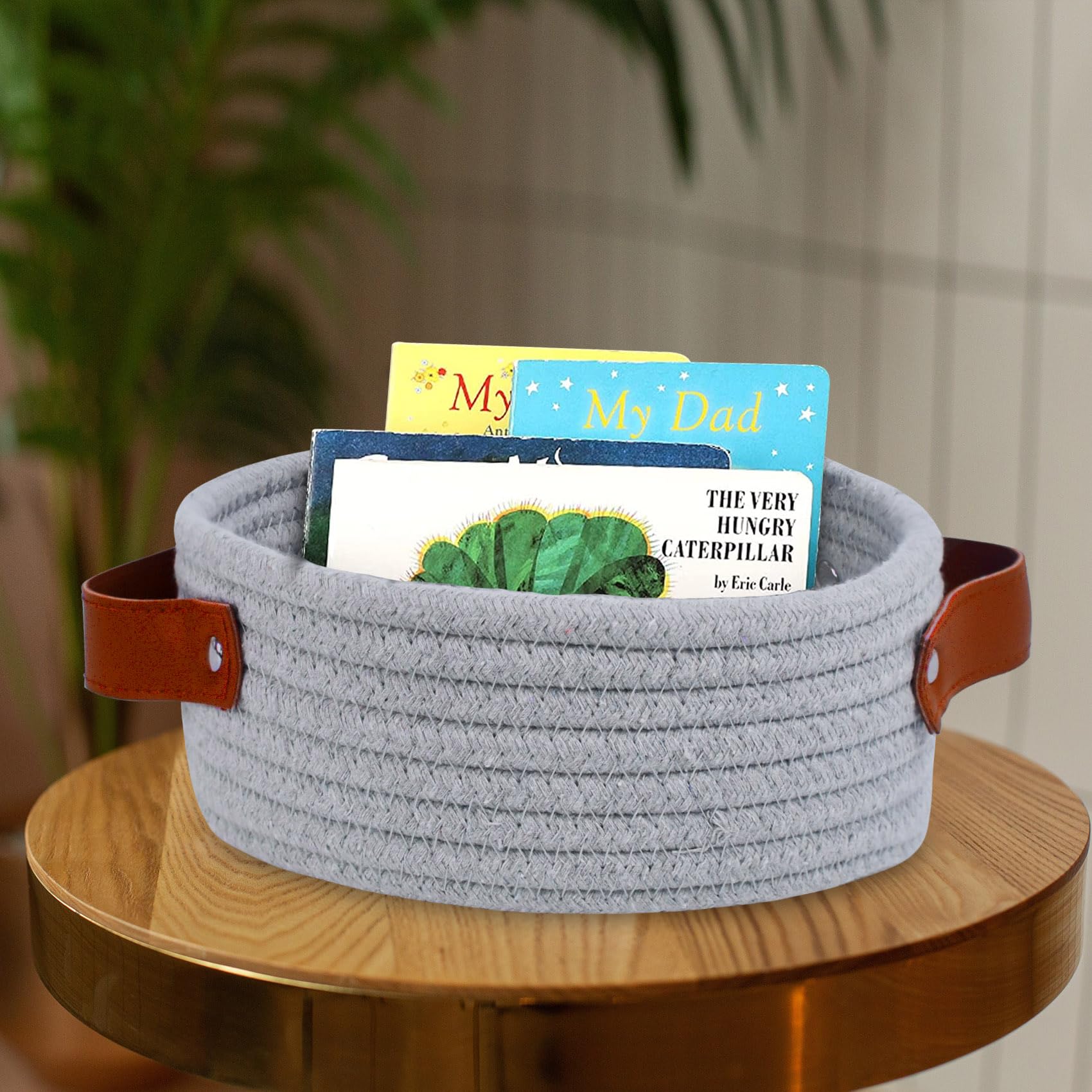 ABenkle small storage basket in nursery decor ideal for toys organization