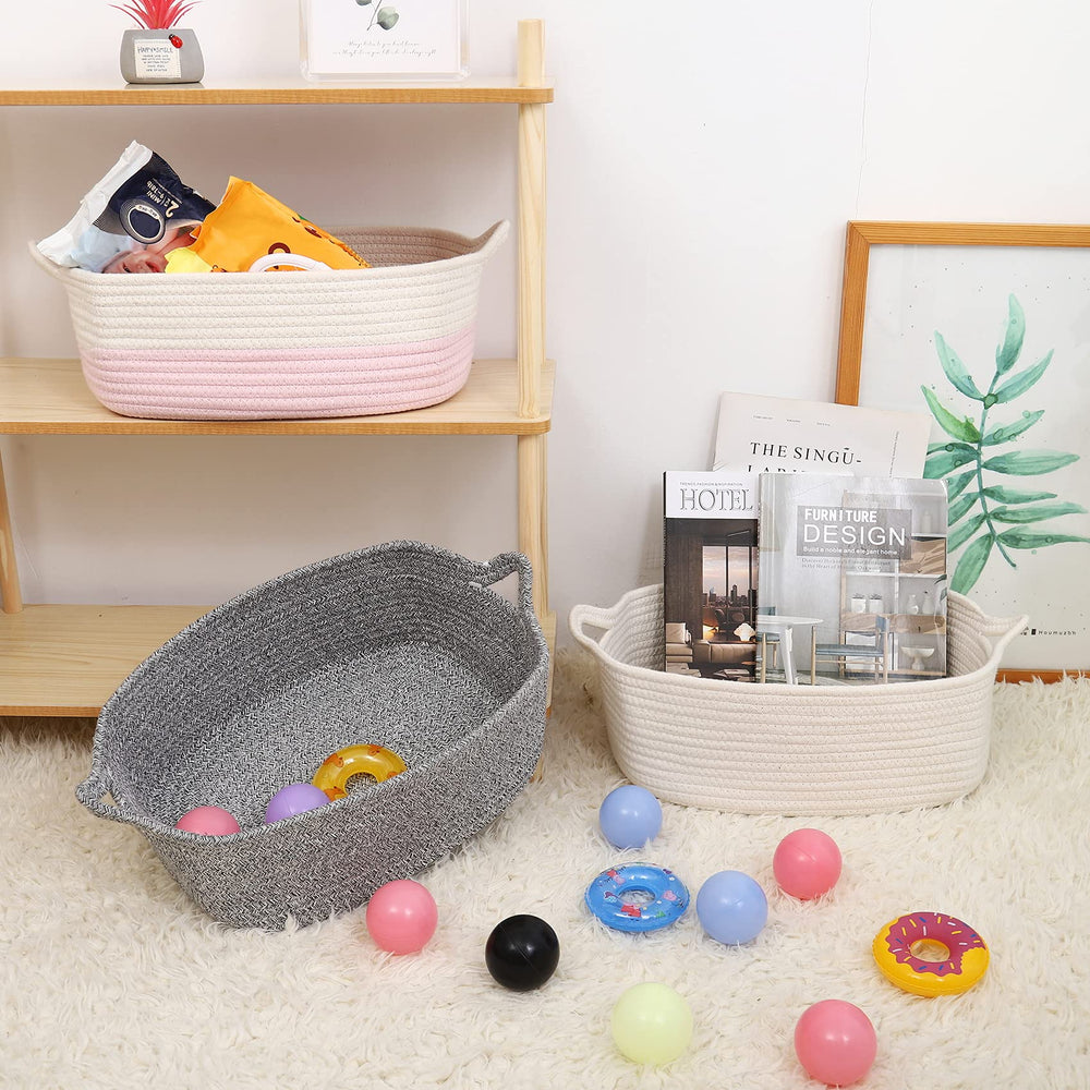 ABenkle basket washable feature highlighting easy cleaning and shape retention.