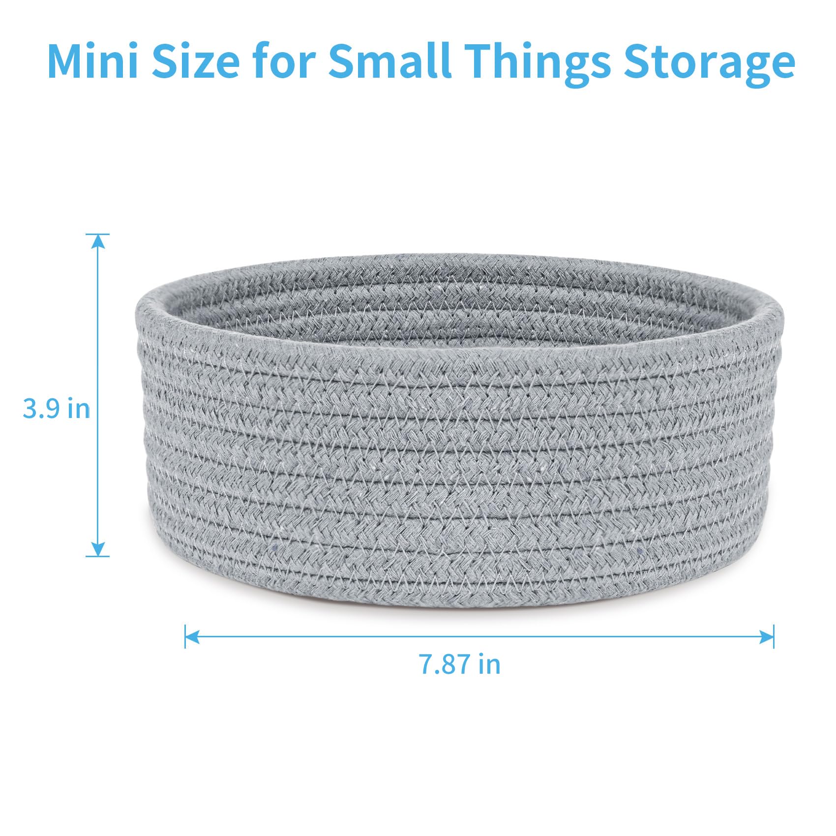 ABenkle small woven basket used for toy storage, keeping play areas neat and reachable.