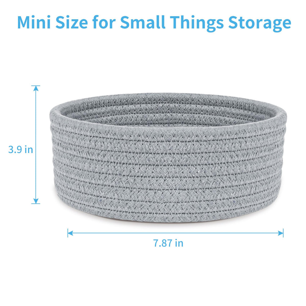ABenkle small woven basket used for toy storage, keeping play areas neat and reachable.