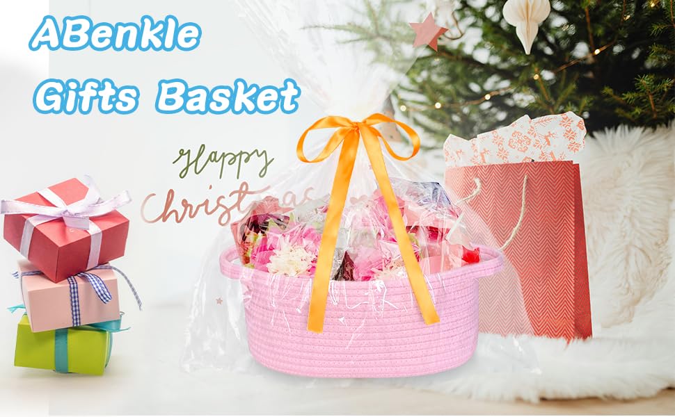 ABenkle basket ideal for baby items and nursery organization.