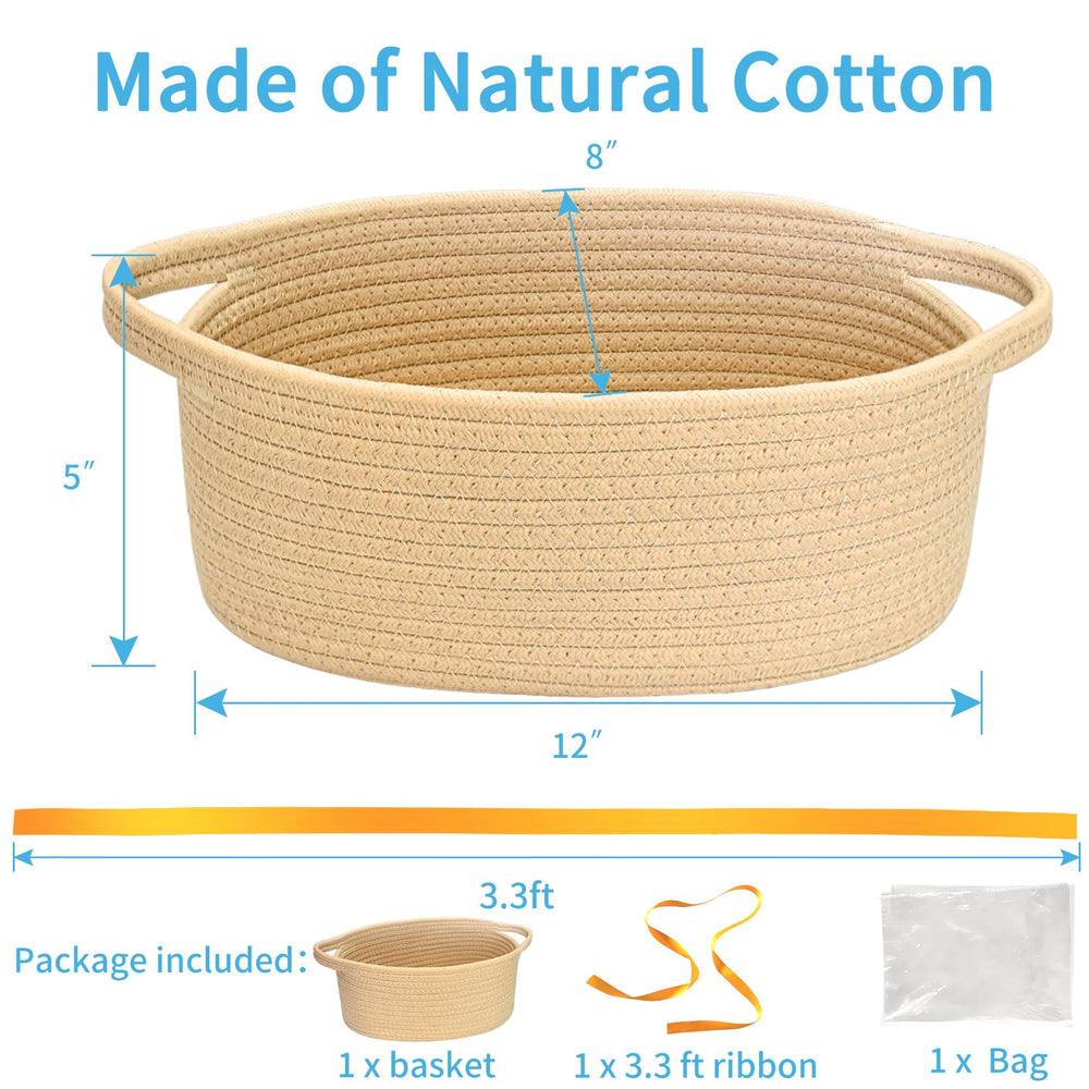ABenkle small woven Easter basket closeup shows durable weave for sturdy daily use.