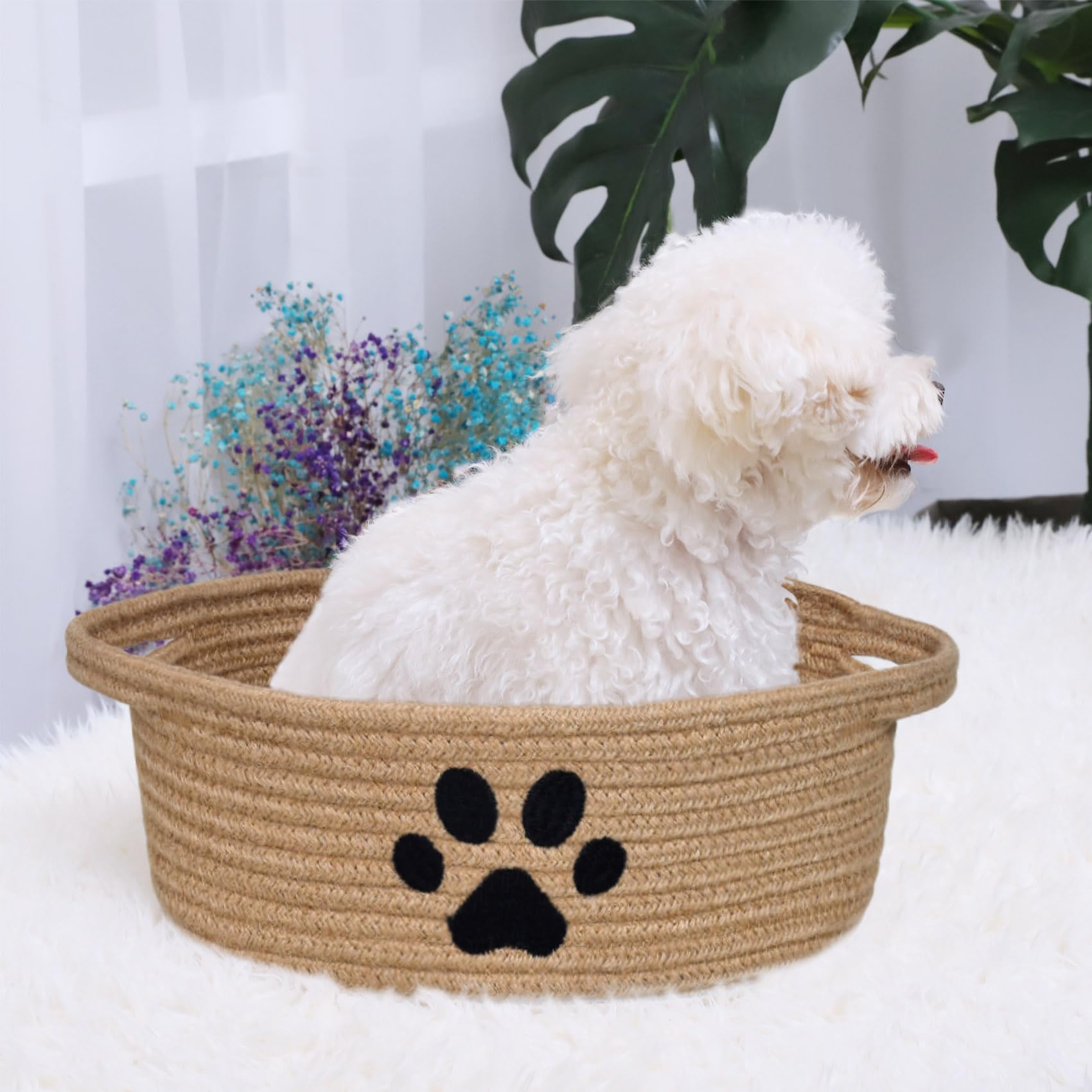 ABenkle soft cotton rope weaving demonstrates durable gentle surface protection