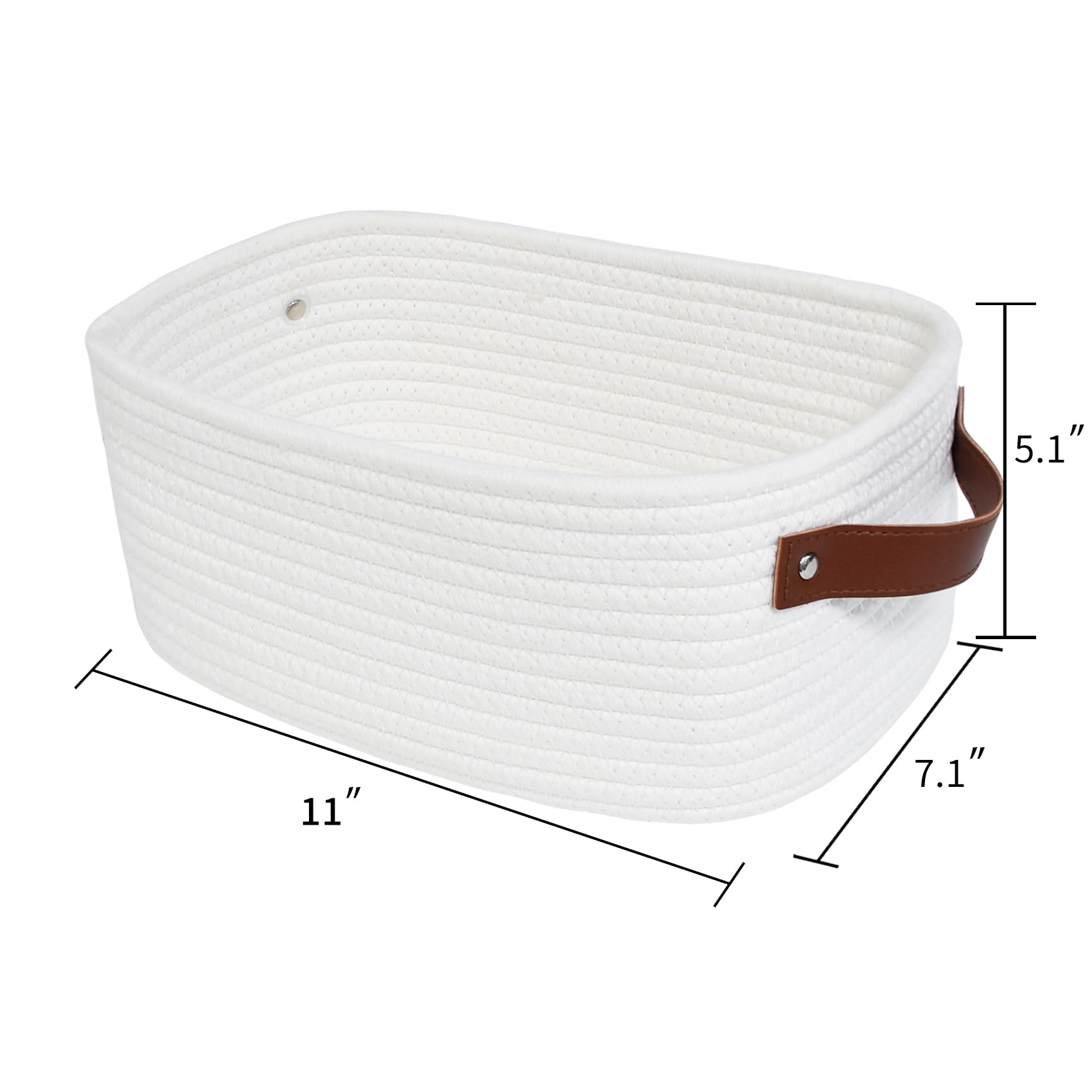 ABenkle woven basket for toy storage keeps living room organized