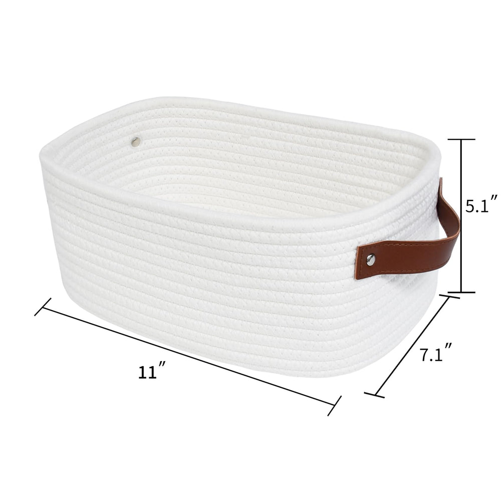 ABenkle woven basket for toy storage keeps living room organized