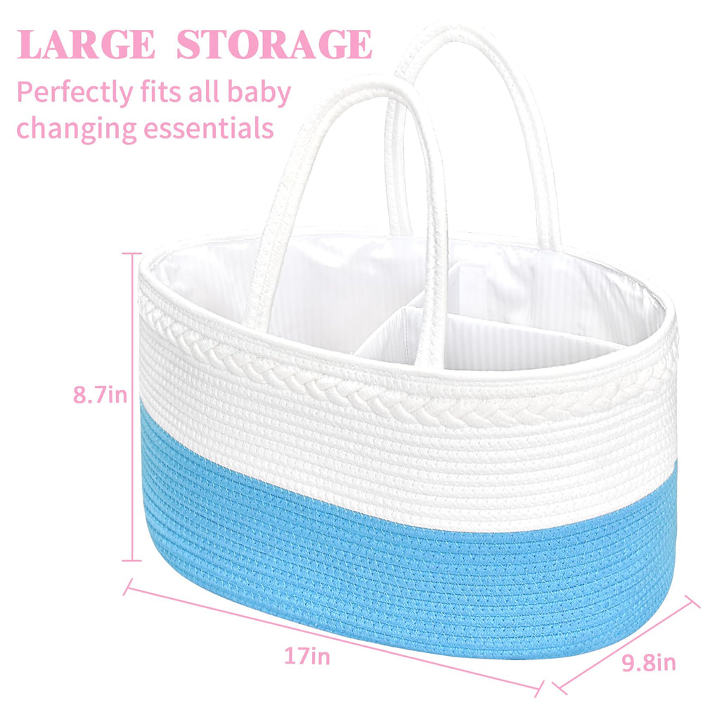 ABenkle X-Large Diaper Caddy portable handles simplify moving around the home.