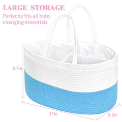 ABenkle X-Large Diaper Caddy portable handles simplify moving around the home.