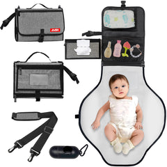 ABI Large Portable Diaper Changing Pad top view shows ample surface for comfortable diaper changes.