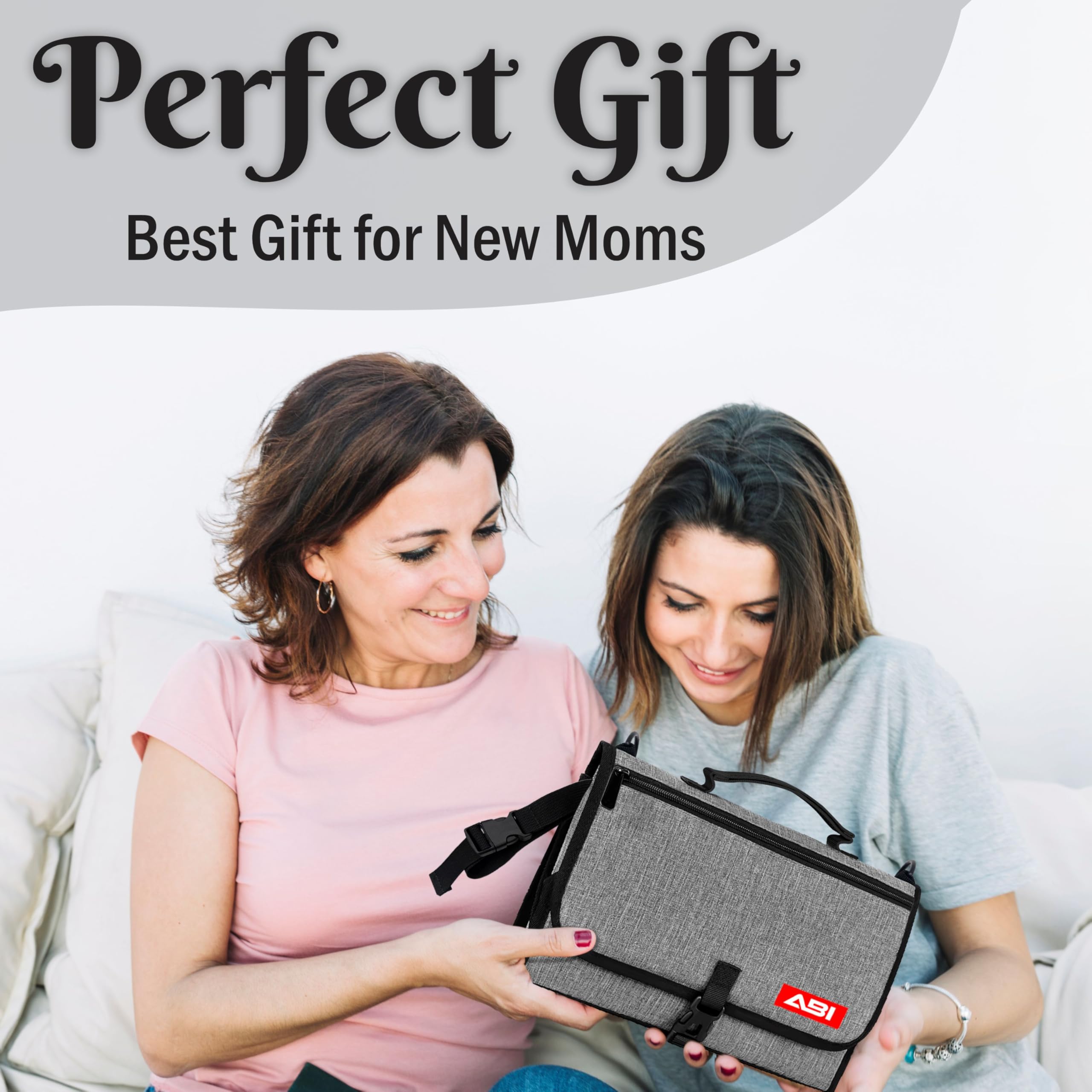 ABI Large Portable Diaper Changing Pad waterproof surface resists leaks keeping clothes clean.
