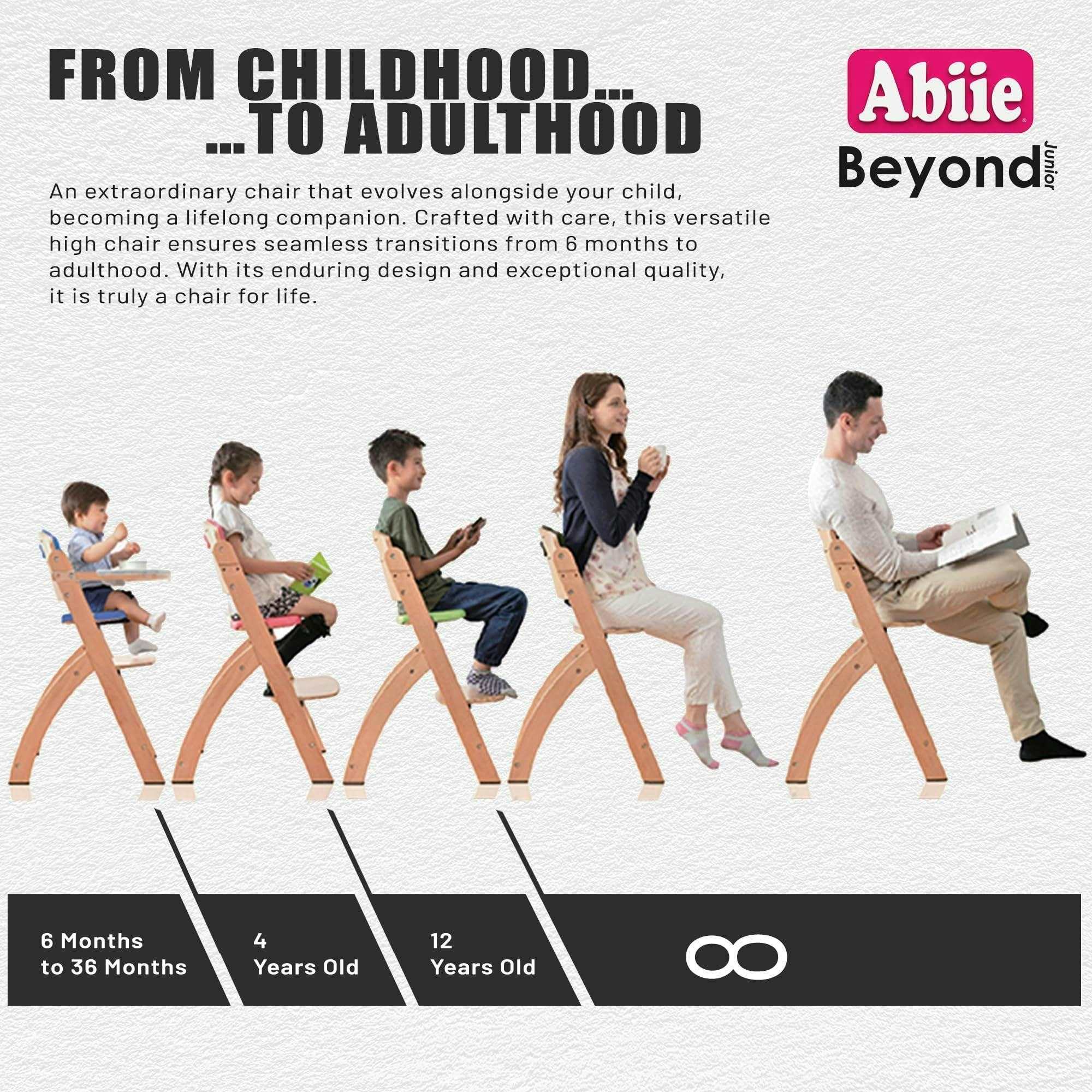 Abiie Beyond Junior tray cover is dishwasher-safe for quick cleanup.
