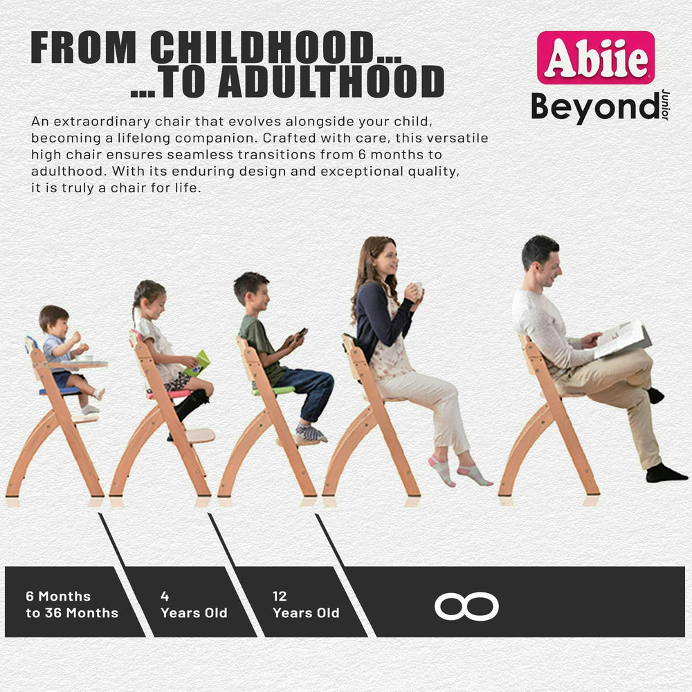 Abiie Beyond Junior tray cover is dishwasher-safe for quick cleanup.