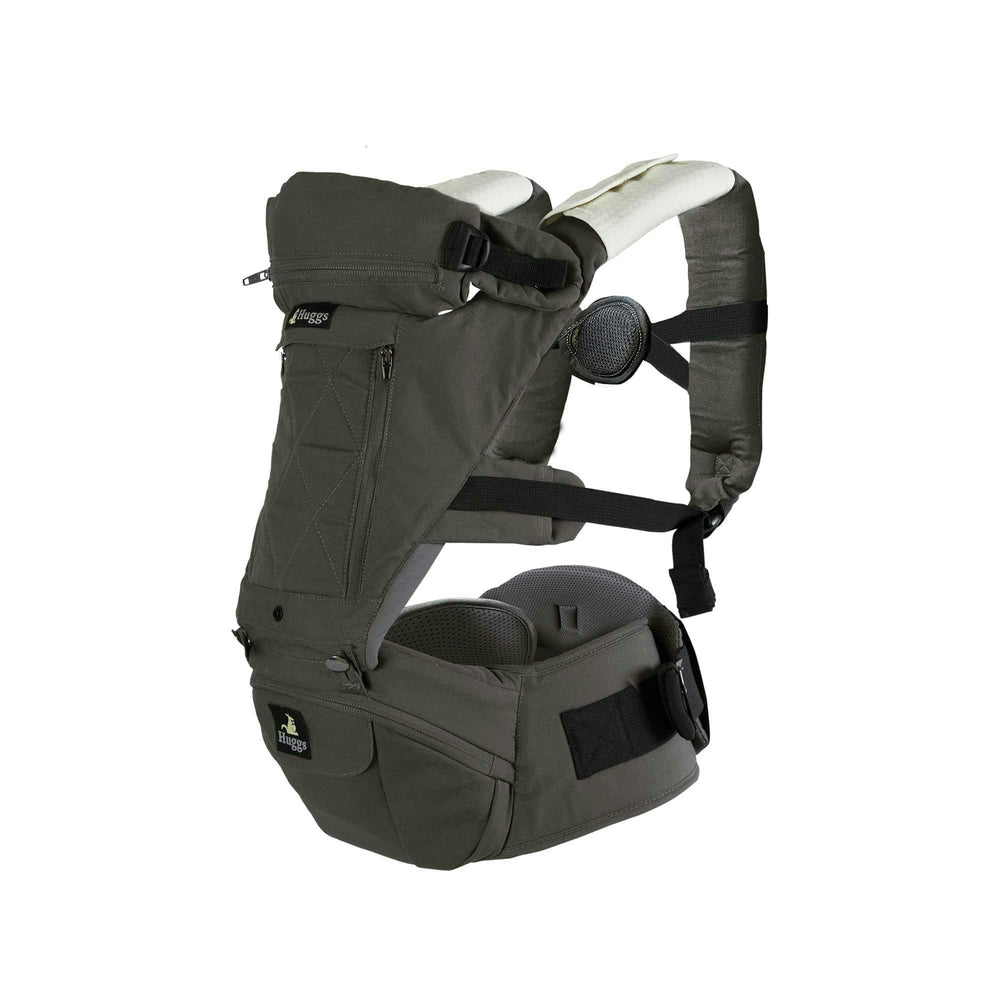 Abiie HUGGS front-facing carry ergonomic support for baby comfort