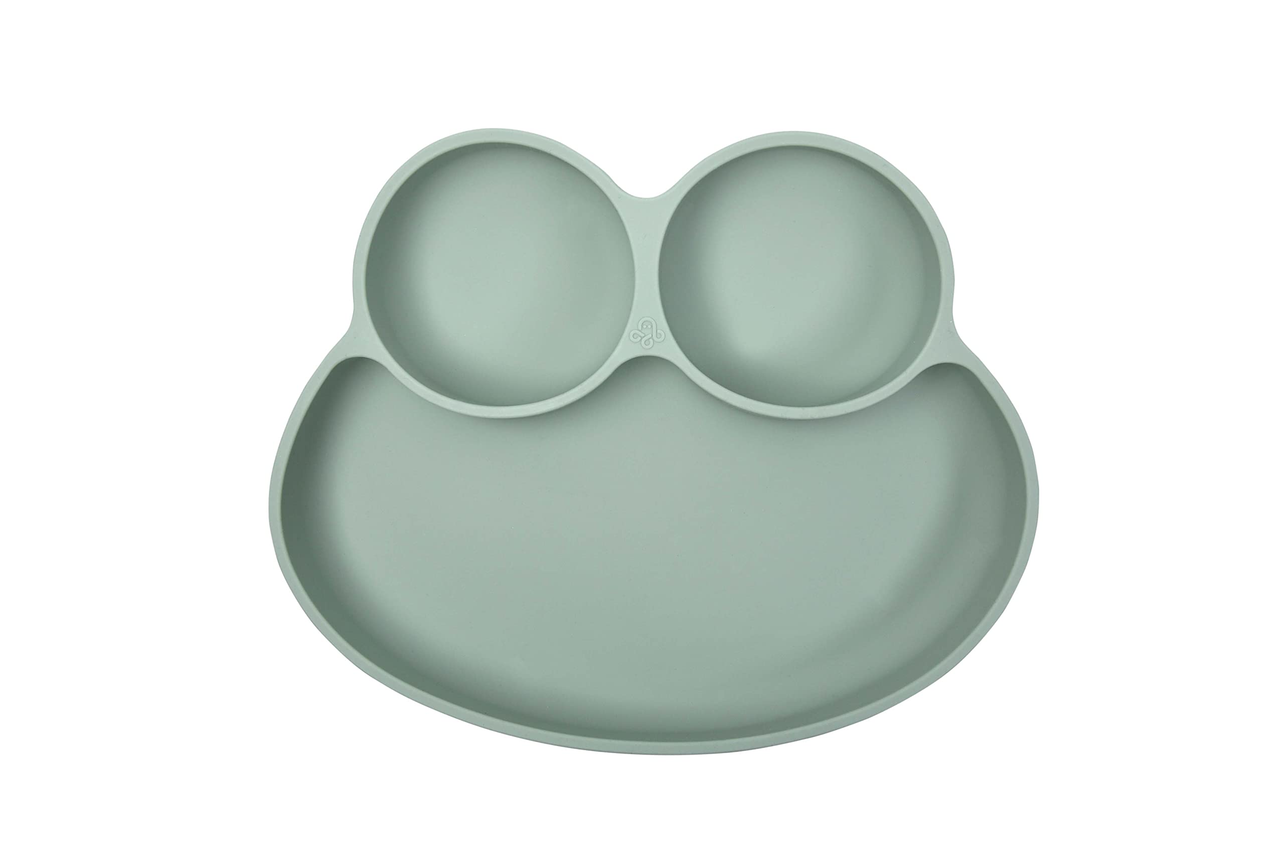 Abiie Octopod Frog suction plate close-up showing strong grip for mess-free meals.