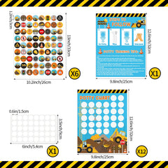Abilat building element stickers adhesive sheets showcase colorful rewards for kids
