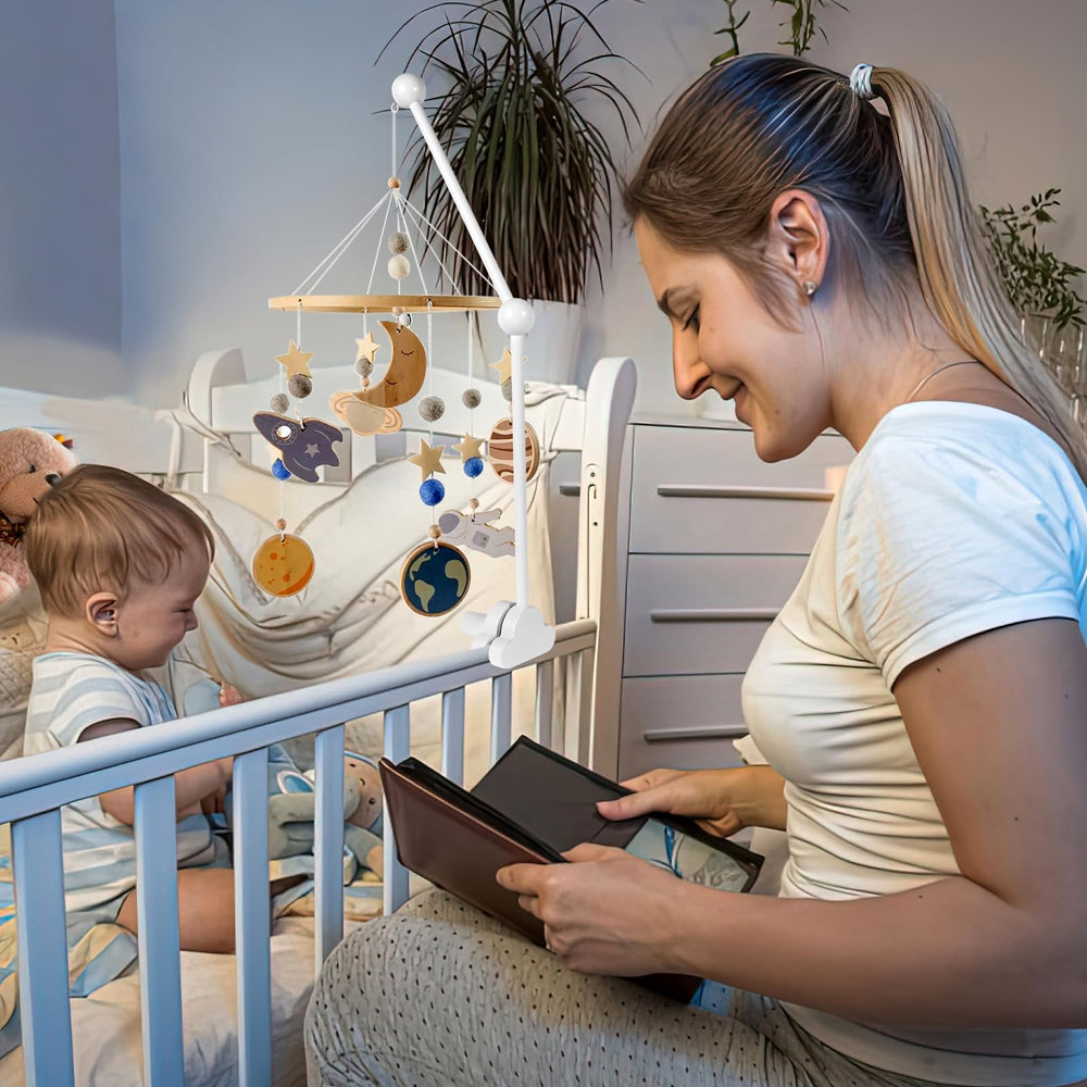 Abizarch diy cot-mobile holder supports customizable cot decorations for a cozy nursery