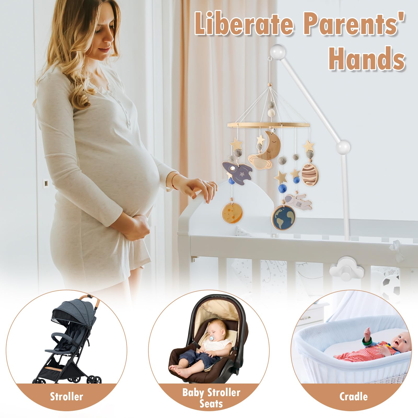 Abizarch practical gift crib stand suits newborns and DIY personalization projects