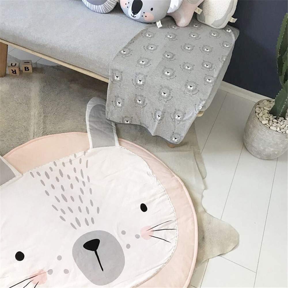 ABREEZE rabbit-design mat serves as a portable stroller blanket for outings.