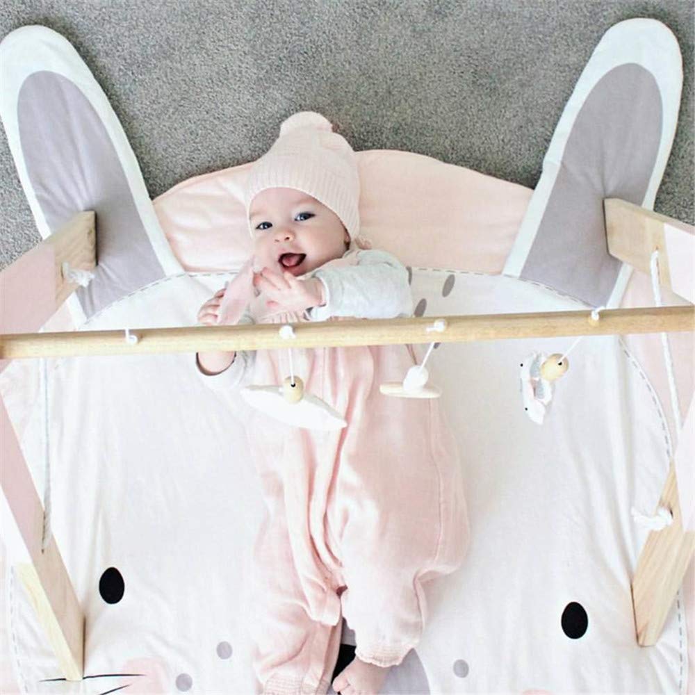 ABREEZE soft cotton rug ideal for tummy time and sensory exploration.