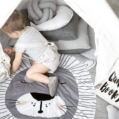 ABREEZE crawling-area rug provides soft surface for baby moves.